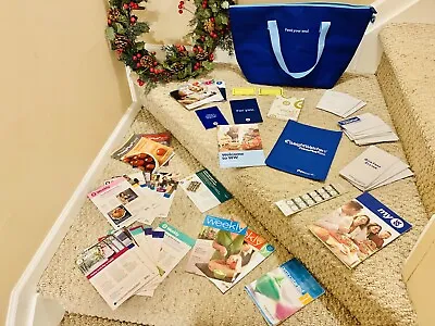 Lot Vintage Weight Watchers Feed Your Soul Bag Points Plus Trackers + Booklets! • $249.95