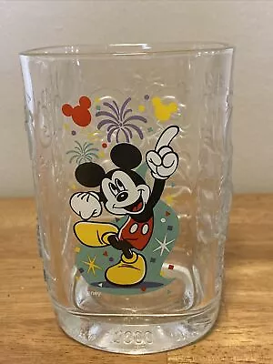 Walt Disney 2000 Celebration Disney Glass Cup Mickey Mouse McDonald’s Promotion • $6