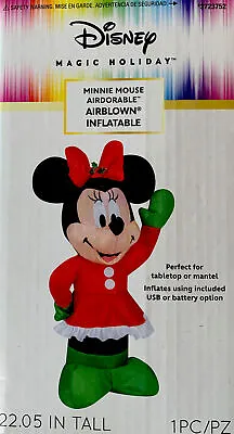 Disney 22” Minnie Mouse Airdorable  Airblown Inflatable Christmas Battery Or USB • $25.95