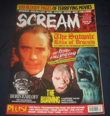 Scream  #  62  -  Satanic Rites Of Dracula /  Burning /   More !  Uncirculated • $9.99