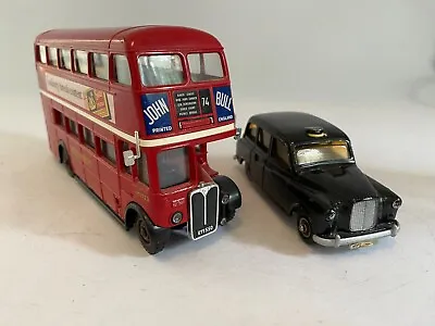 £12 • Buy Diecast London RT Bus & Black Cab By Solido/Budgie