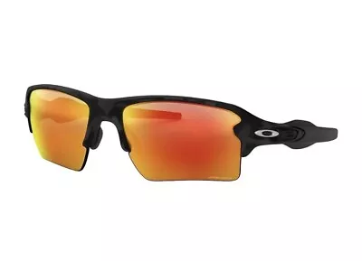 Oakley Flak 2.0 XL Matte Black Camo Frame Ruby Iridium Sunglasses • $185.25