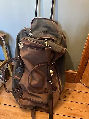 Unicorn London Brown Green Weekend Travel Bag Shoulder Strap Holiday Holdall • £30