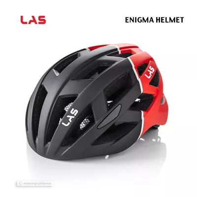 NEW 2023 LAS ENIGMA Road/MTB Cycling Helmet : MATTE BLACK/RED • $218.45