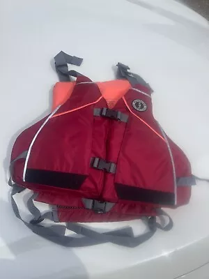 New W/ Tags MTI MUSTANG SURVIVAL Life Jacket Red / Orange Adult XL / XXL • $49.99