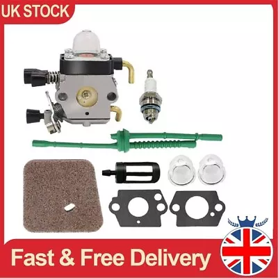 £9.99 • Buy Carburetor Carb Air Filter Kit For Stihl FS45 FS46 FS55 FC55 FS38 HS45 FS74 FS75