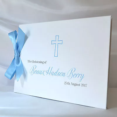 Personalised Christening Baptism First Holy Communion Guest Book Album  • £13.99