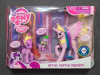 New! My Little Pony Royal Castle Friends Twilight Spike & Celestia NIB 2011 • $45