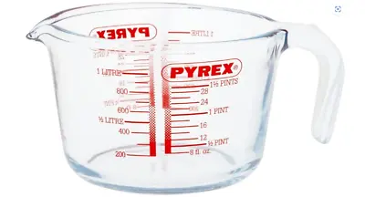 £6.77 • Buy PYREX Glass Measuring Jug 1l 1 Litre Transparent