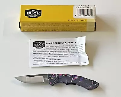 Buck 283 Nano Bantam Muddy Girl Camo Folding Knife USA 2016 • $33