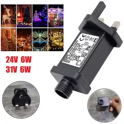 24V/31V 6W Power Supply Adapter Transformer For Christmas LED Fairy Light IP44 • £6.47