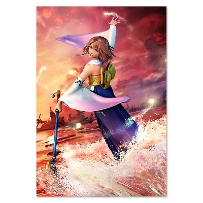 Final Fantasy X (10) Poster - Yuna Sending Key Art - High Quality Prints • $14.44