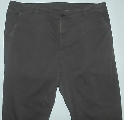 NWT Mens 38 34 Adriano Goldschmied Everett Sueded Sateen Lux Khaki Tailored Pant • $67