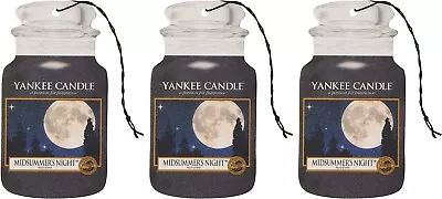 3 Pack Midsummer's Night Yankee Candle Cardboard Scented Hanging Air Freshener • £6.99