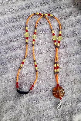 Classy Coral Snake-like Crystal Lanyard With Safety Breakaway. USA-MADE • $6