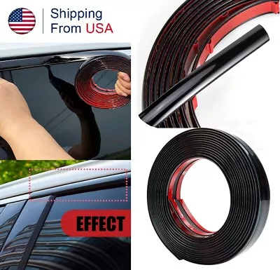 10 Ft Car Side Door Chrome Strip Bumper Protector Trim Tape Sticker Accessories • $8.63