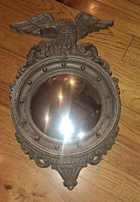 Vintage Mirror Dart Ind. #4410 American Eagle Art Frame Round Convex/Porthole • $59.99