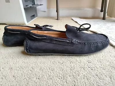 Zara Men Driver Shoes Moccasin Driver Size Men 7 (40) Black Swayed  • $29