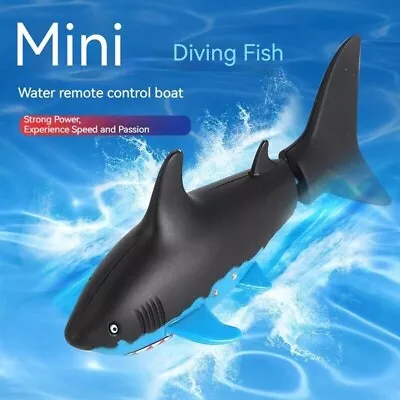 Mini Remote Control Boat Water Toy Shark Dive Sightsee Submarine Children Gift • $54.86