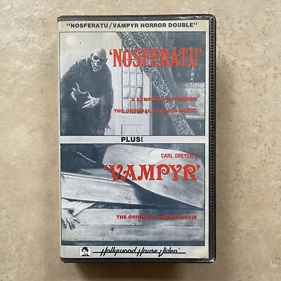 NOSFERATU / VAMPYR HORROR DOUBLE FEATURE VHS - Hollywood House Video • $50.83