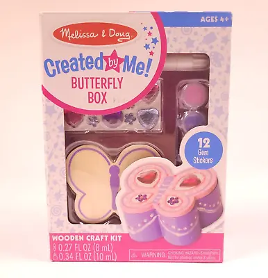 $14.99 • Buy Created By Me! Butterfly Box Wooden Craft Kit From Melissa And Doug 8853