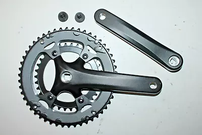 Prowheel Forged Double Crankset 170mm Black 50/34t BCD110 MTB Road USA Shipping! • $39.63