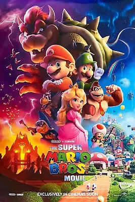 THE SUPER MARIO BROS. MOVIE POSTER 2 Sided ORIGINAL INTL FINAL 27x40 CHRIS PRATT • $55