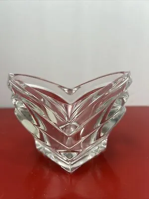 Mikasa Vase 3” Tall Lead Crystal Art Deco Design Made In Germany Flower T Light • $19.99