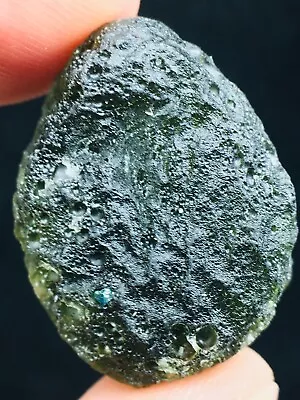 Meteorite Moldavite Green Impact Fragment Meteor Stone Space Asteroid+coa 30ct • $0.99