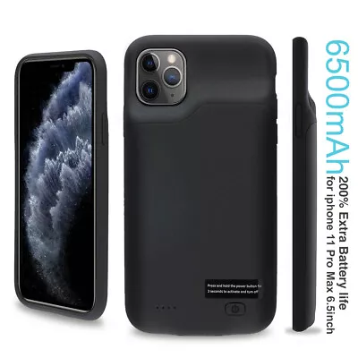 Rechargeable Battery Power Charger Case For IPhone 11 Pro Max Tough Armor Cover • $65.54