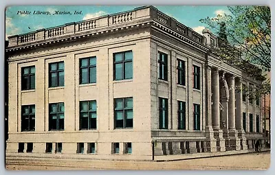 Marion Indiana IN - Public Library Building - Vintage Postcard - Posted • $8.49