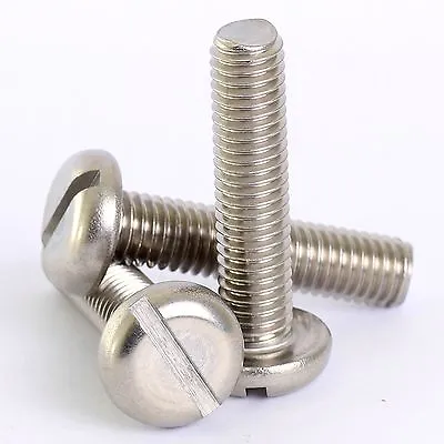 £0.99 • Buy M2 2mm A2 STAINLESS STEEL SLOTTED PAN HEAD MACHINE SCREWS SLOT SCREW BOLTS