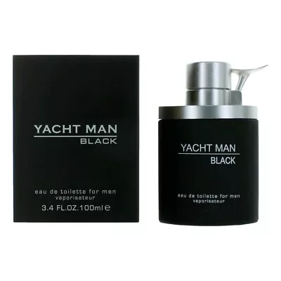 Yacht Man Black By Myrurgia 3.4 Oz Eau De Toilette Spray For Men • $17.59