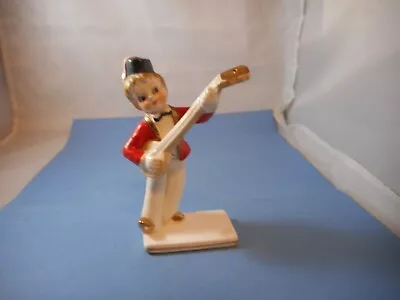 Vintage Ucagco Japan Ceramics Boy/banjo Spinning Dancing Ballerina Figurine • $25