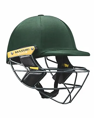 Masuri E Line Titanium Cricket Batting Helmet - Green - Senior • $276.85