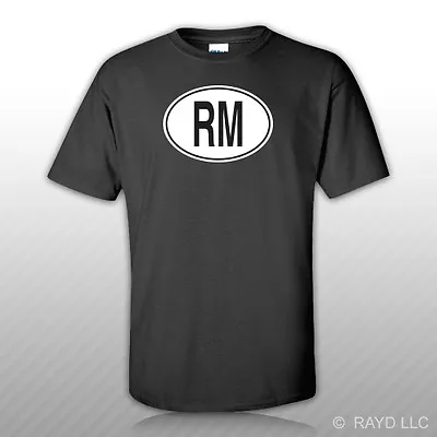 RM Madagascar Country Code Oval T-Shirt Tee Shirt Free Sticker Malagasy Euro • $15.99