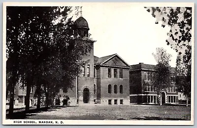 Postcard ND Mandan North Dakota High School Morton County ND01 • $5.99