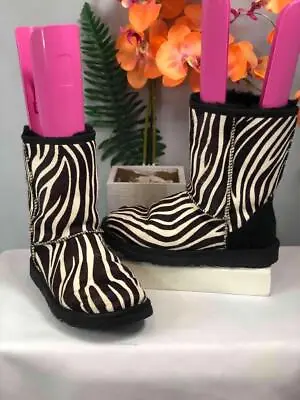 UGG Australia Womens Classic Short Exotic Zebra Prints Boots #1002790---US 5 • $72.24