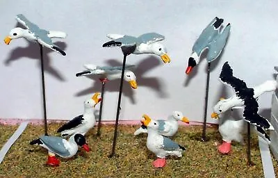 10 Assorted Seagulls O Scale - Unpainted Langley L28 • £10.05