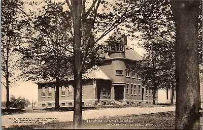 Postcard~Montrose Pa.~High School~General View~sold By Rexall Drug Store • $5.75