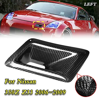 Bumper Carbon Fiber Air Vent Intake Duct Left Side For Nissan 350Z Z33 03-2009 N • $27.60