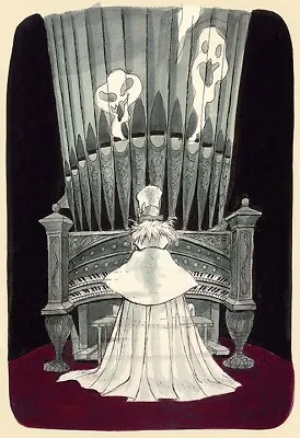 Haunted Mansion Ballroom Organ Player Concept Art Print Poster Reproduction • $29.95