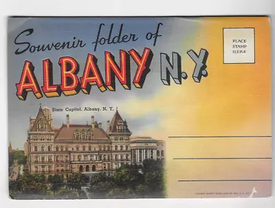 Vintage-postcard Folder-albany New York • $2.25
