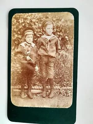 Victorian Carte De Visite CDV: Young Boys Sailor Suits • £2.99