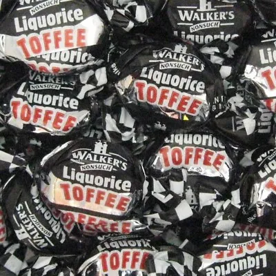 Walkers Liquorice Toffees Wrapped Retro Sweets Pick N Mix Traditional Party • £3.95