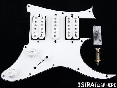 Ibanez JEMJR Steve Vai HSH LOADED PICKGUARD Quantum White Guitar Parts Alnico • $99.99