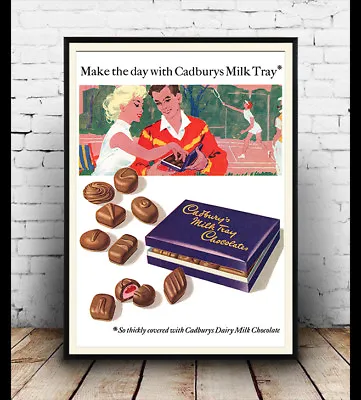 Cadburys Milk Tray Chocolates Vintage Magazine Advertising Poster Reproduction. • £5.09