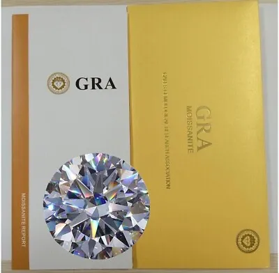 GRA Certified Loose Moissanite Round Stones D VVS1 All Sizes • $124.99