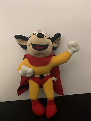 Vintage 1997 Mighty Mouse Cartoon Stuffed Plush Toy Doll Terrytoons Viacom 14” • $25