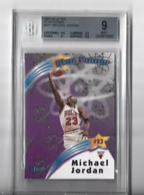 ICONIC 1997 ULTRA STAR POWER #SP1 MICHAEL JORDAN BGS 9 MINT (2 X 9.5s) • $125